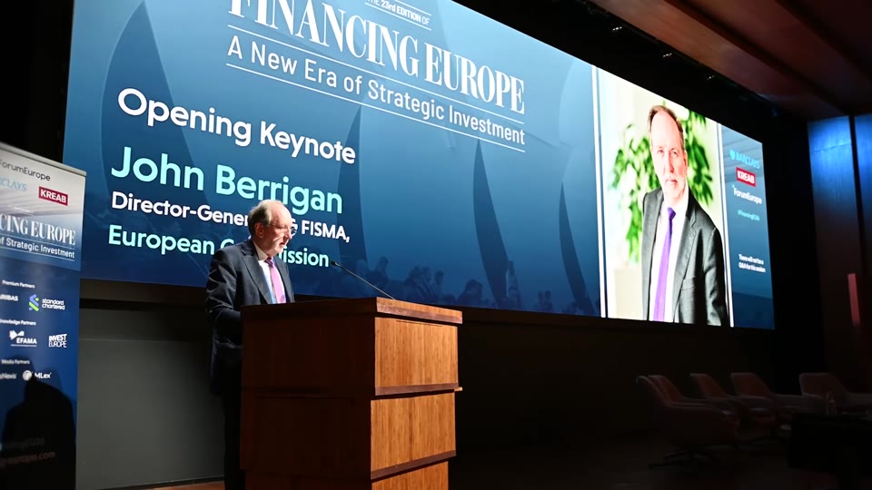 The opening keynote on the auditorium screen, 2026